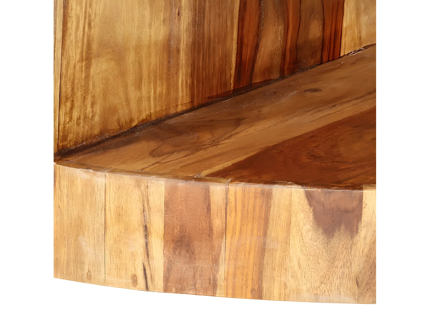 Couchtisch Rund 65×30 cm Massivholz Palisander