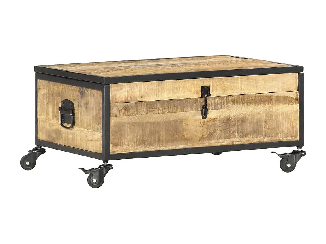 Table basse 70x50x33 cm Bois de manguier massif