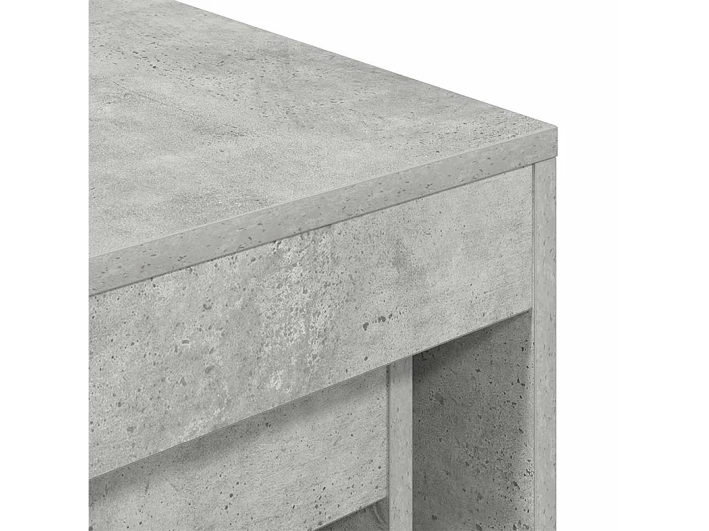 Tables gigognes 3 pcs Gris béton Aggloméré
