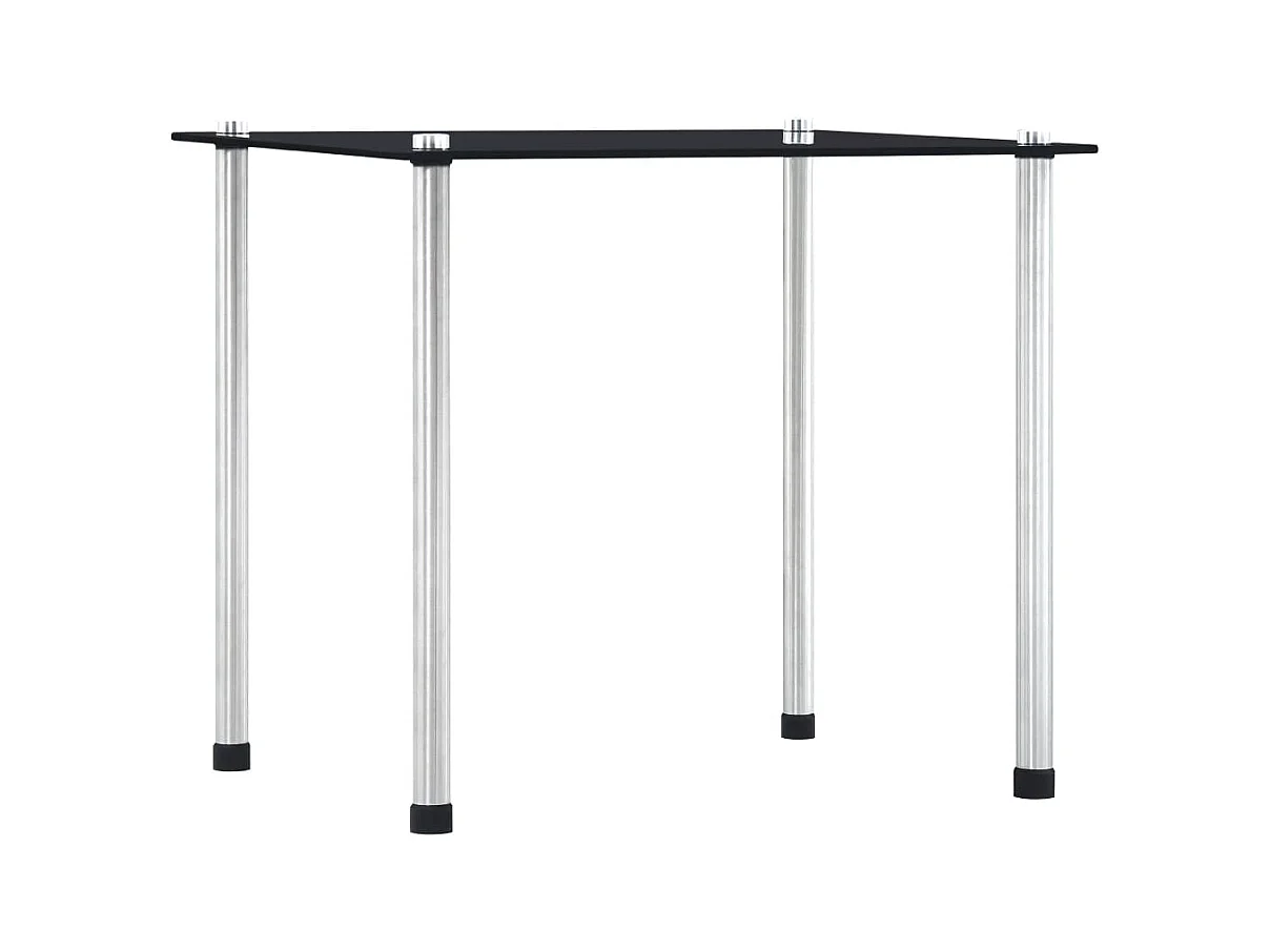 Tables gigognes 3 pcs Noir Verre trempé