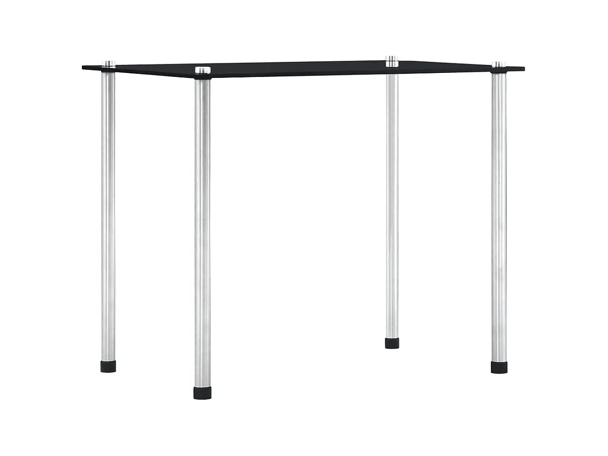 Tables gigognes 3 pcs Noir Verre trempé