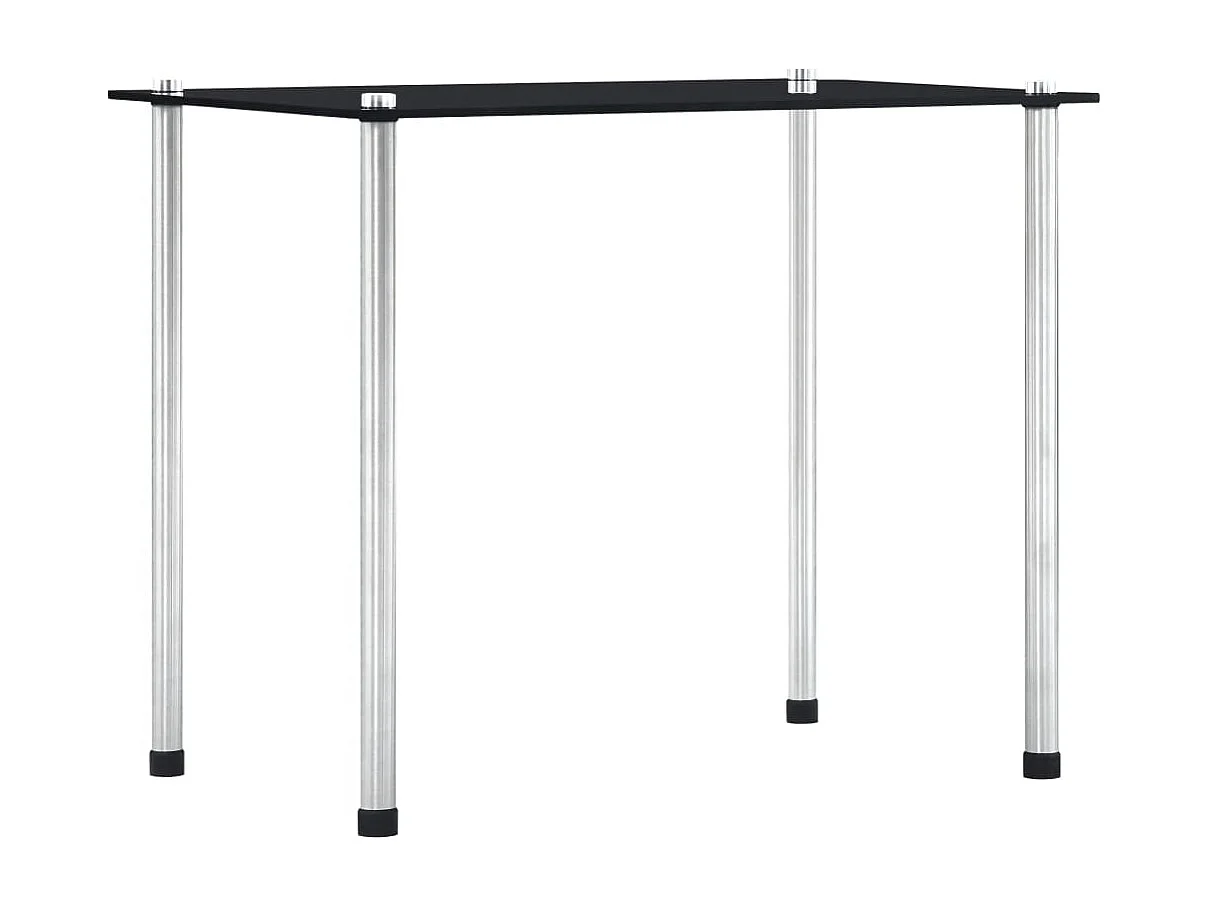 Tables gigognes 3 pcs Noir Verre trempé