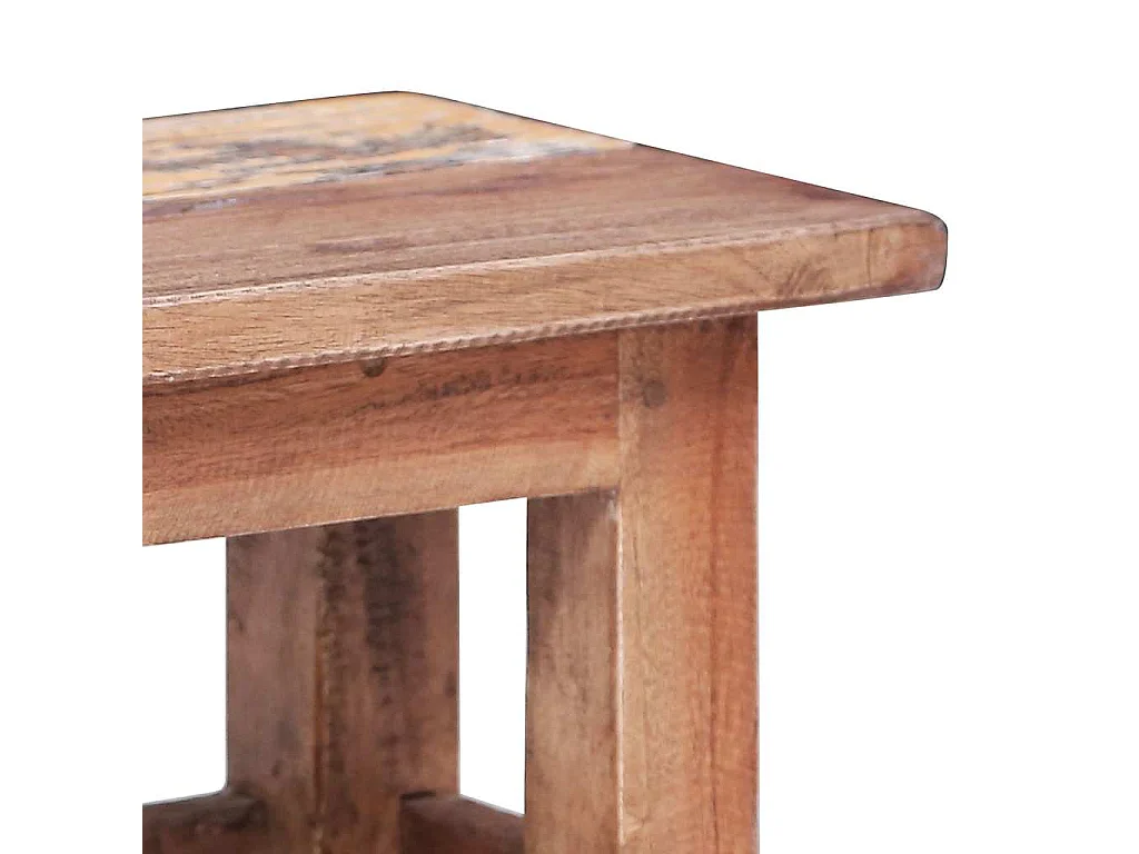 Tables gigognes 2 pcs bois d'acajou massif