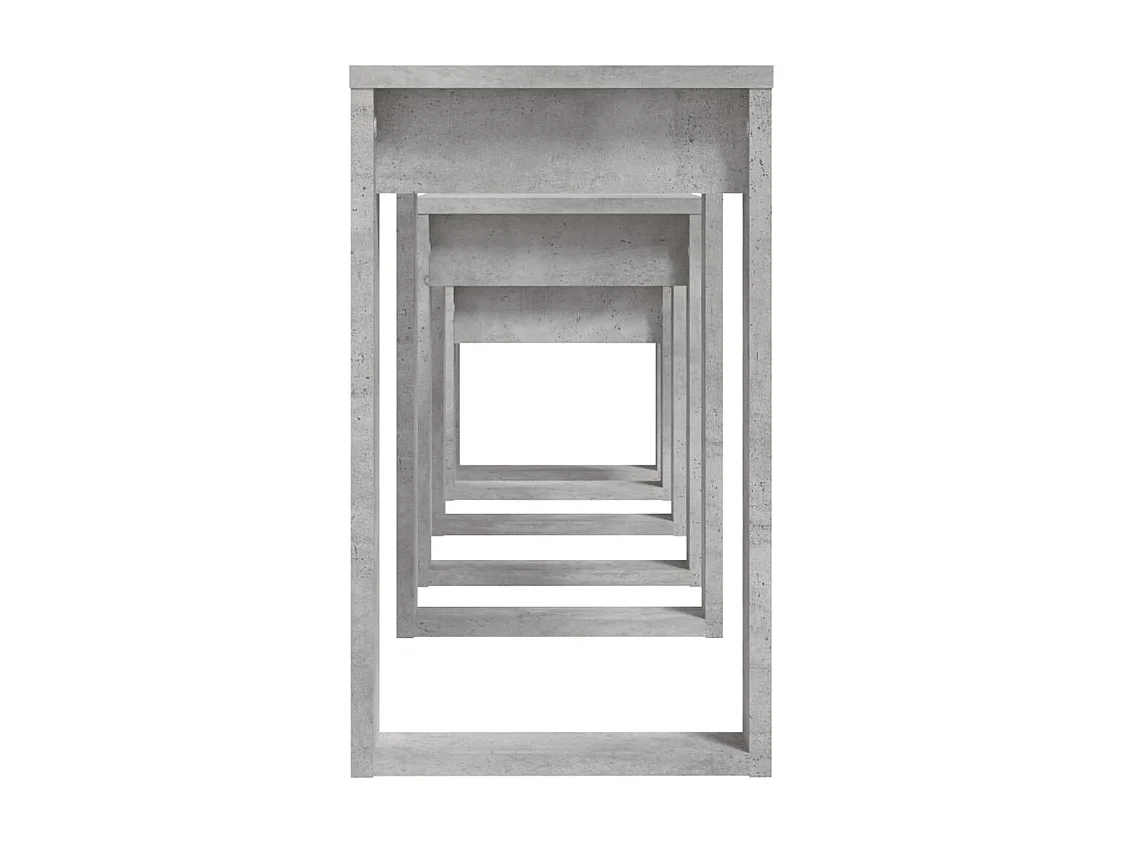 Satztische 3-tlg. Betongrau Holzwerkstoff