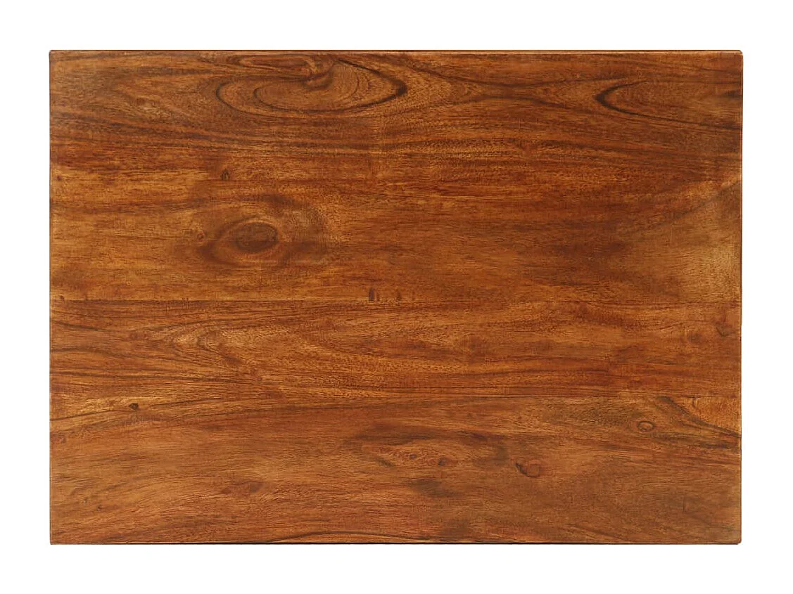 Table gigogne 3 pcs Bois massif d'acacia 50x35x50 cm Marron