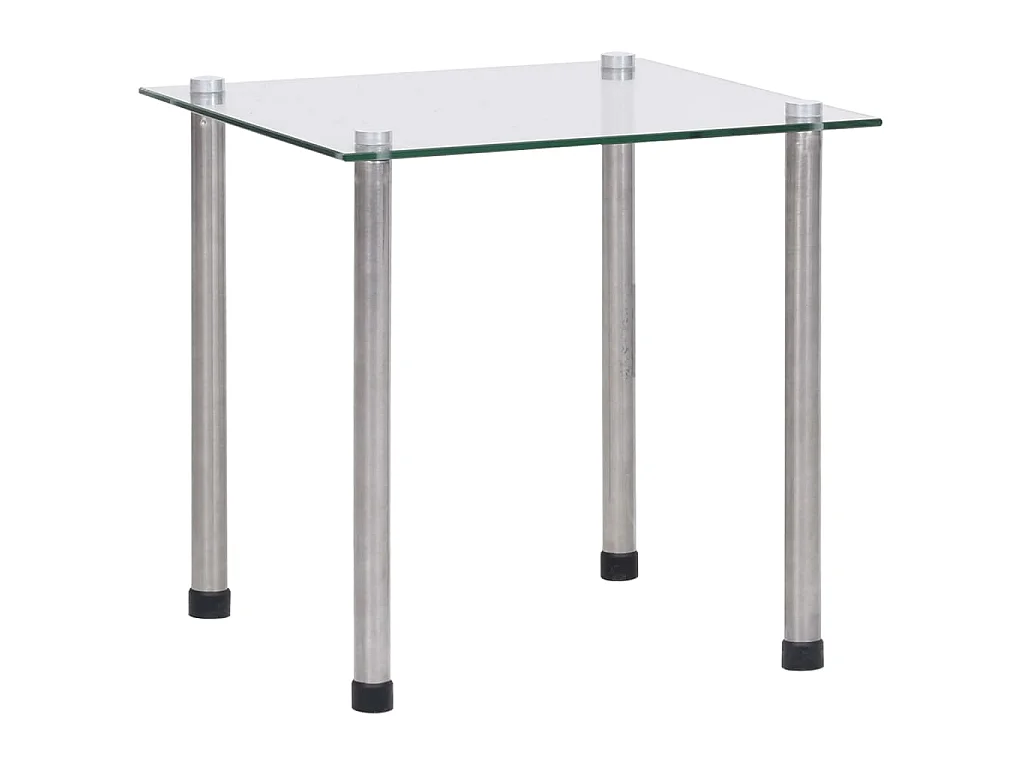 Satztische 3-tlg. Transparent Hartglas