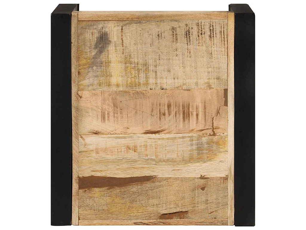 Mesas de encastrar 3 pcs madeira de mangueira maciça