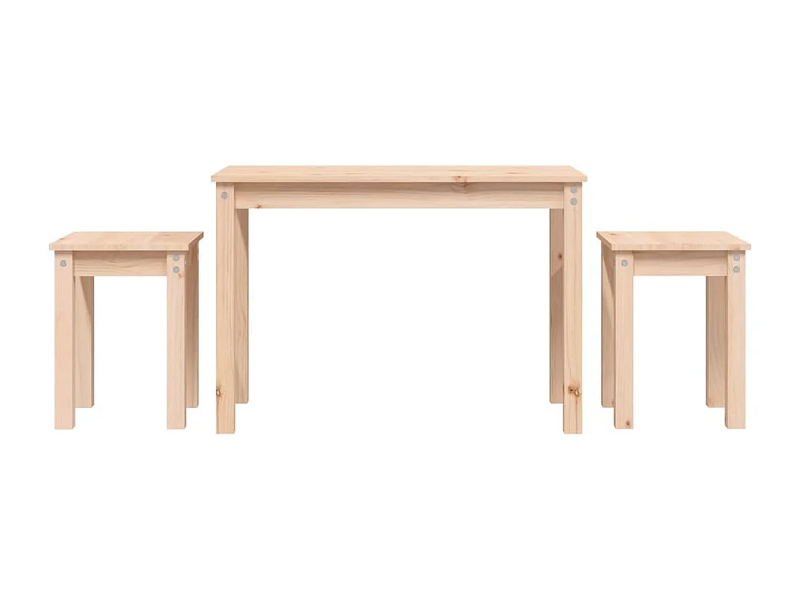 Tables gigognes 3 pcs Bois de pin massif
