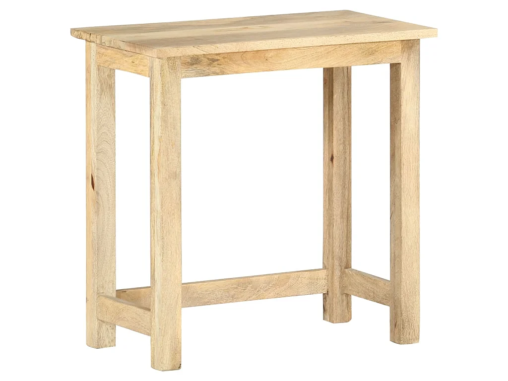 Tavolini Impilabili 3 pz in Legno Massello di Mango