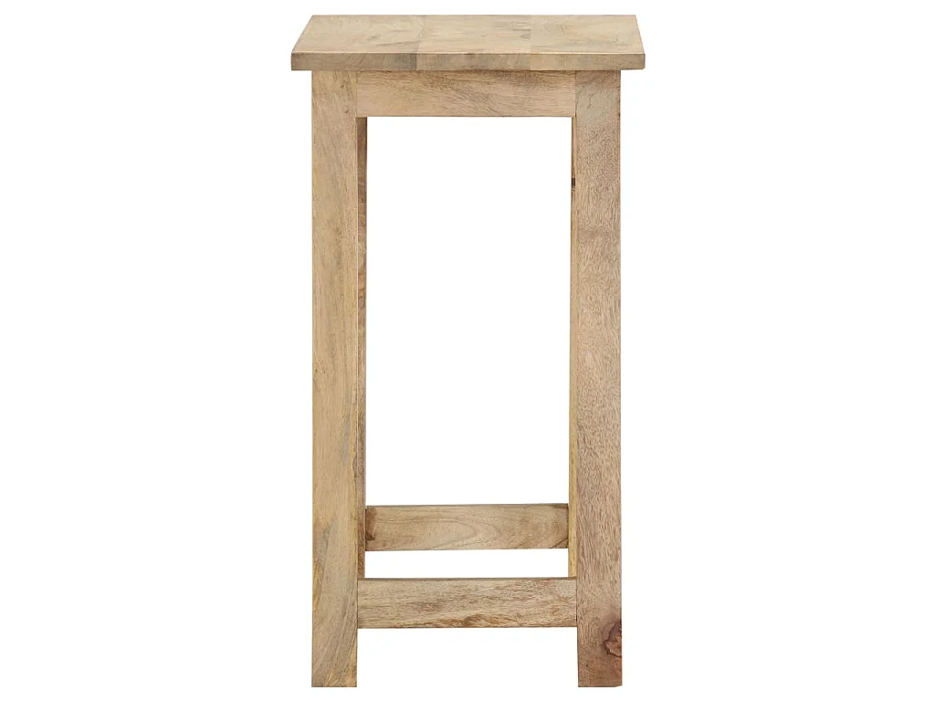 Tavolini Impilabili 3 pz in Legno Massello di Mango