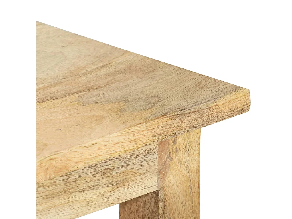 Tavolini Impilabili 3 pz in Legno Massello di Mango