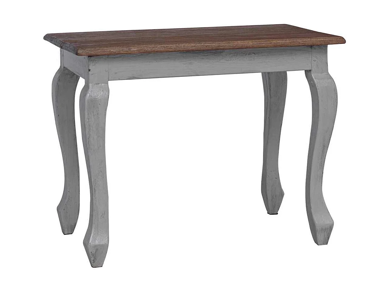 Ensemble de tables gigognes 3 pcs bois d'acajou massif