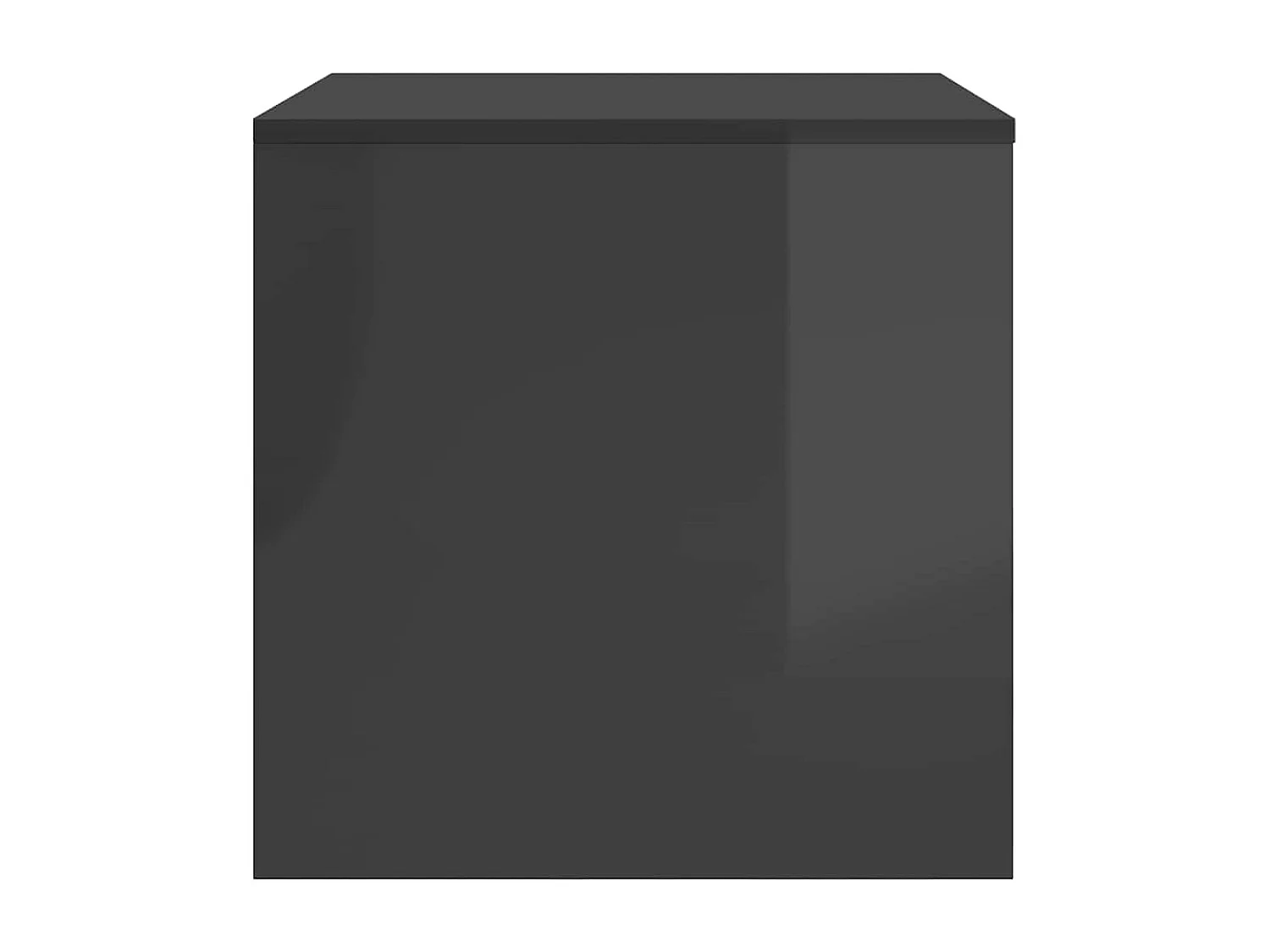 Tables gigognes 3 pcs Gris brillant Bois d'ingénierie