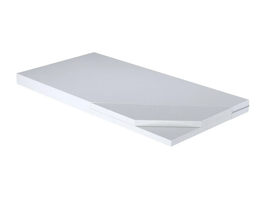 Lit gigogne enfant fille blanc FIONA avec sommier et matelas - Princesse et licorne roses - 2 x 160 cm x 80 cm