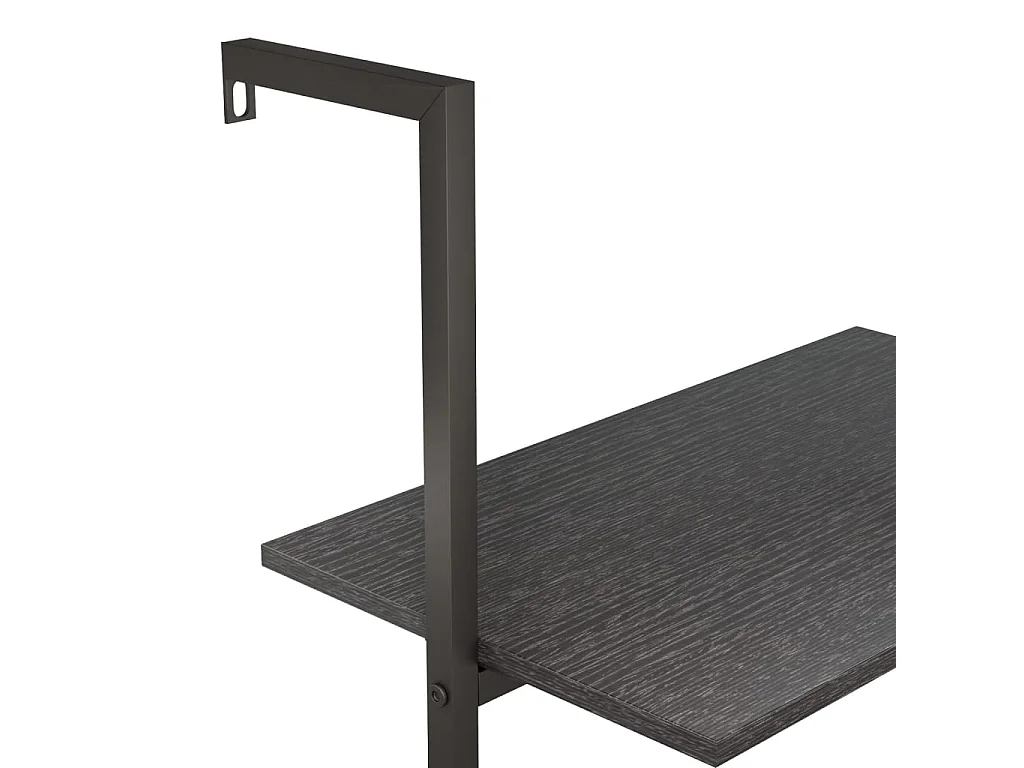 Unidade 3 prateleiras inclinada 64x35x120,5 cm preto