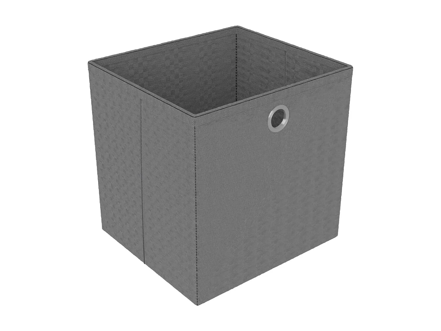 Étagère d'affichage 5 cubes et boîtes Gris 103x30x72,5 cm Tissu