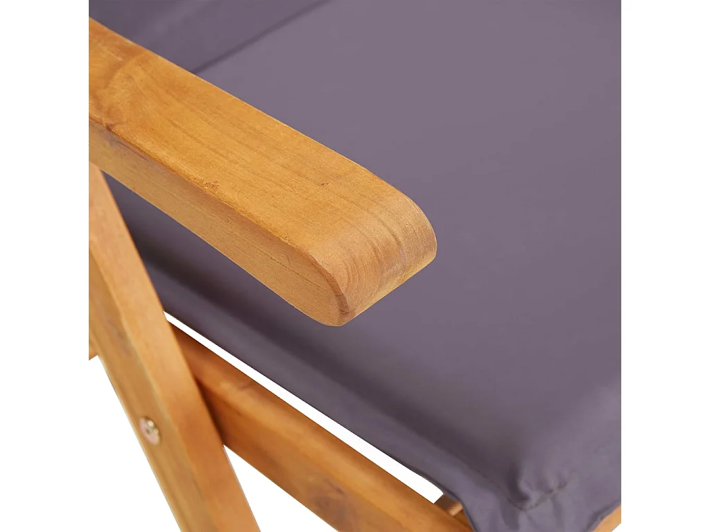 Chaises inclinables de jardin lot de 2 Bois solide d'acacia