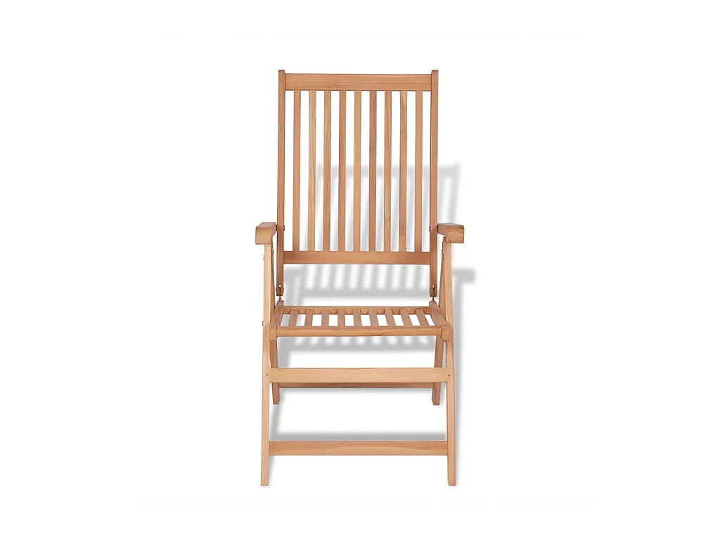 Verstellbare Gartenstühle 2 Stk. Massivholz Teak