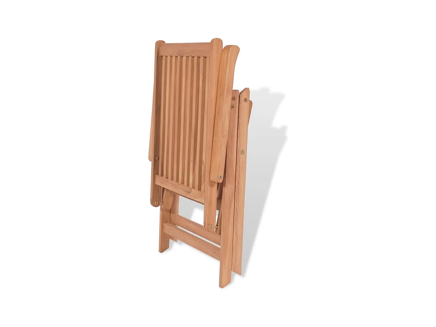 Verstellbare Gartenstühle 2 Stk. Massivholz Teak