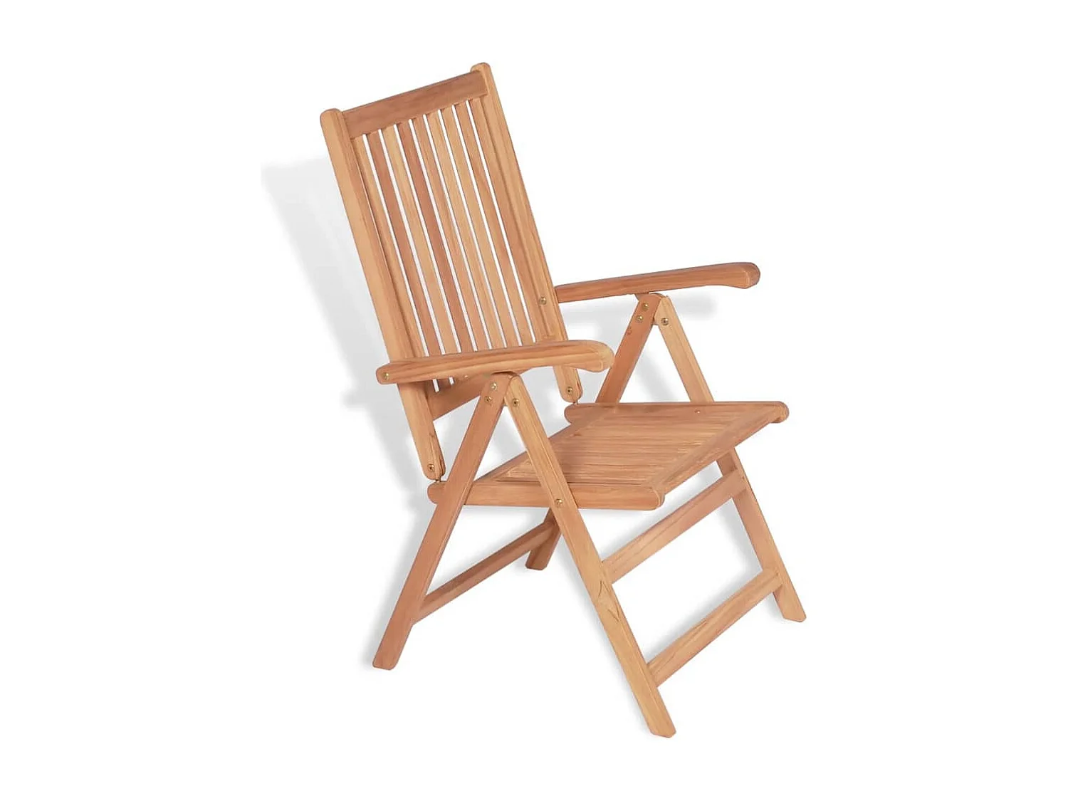 Chaises inclinables de jardin lot de 2 Bois de teck solide