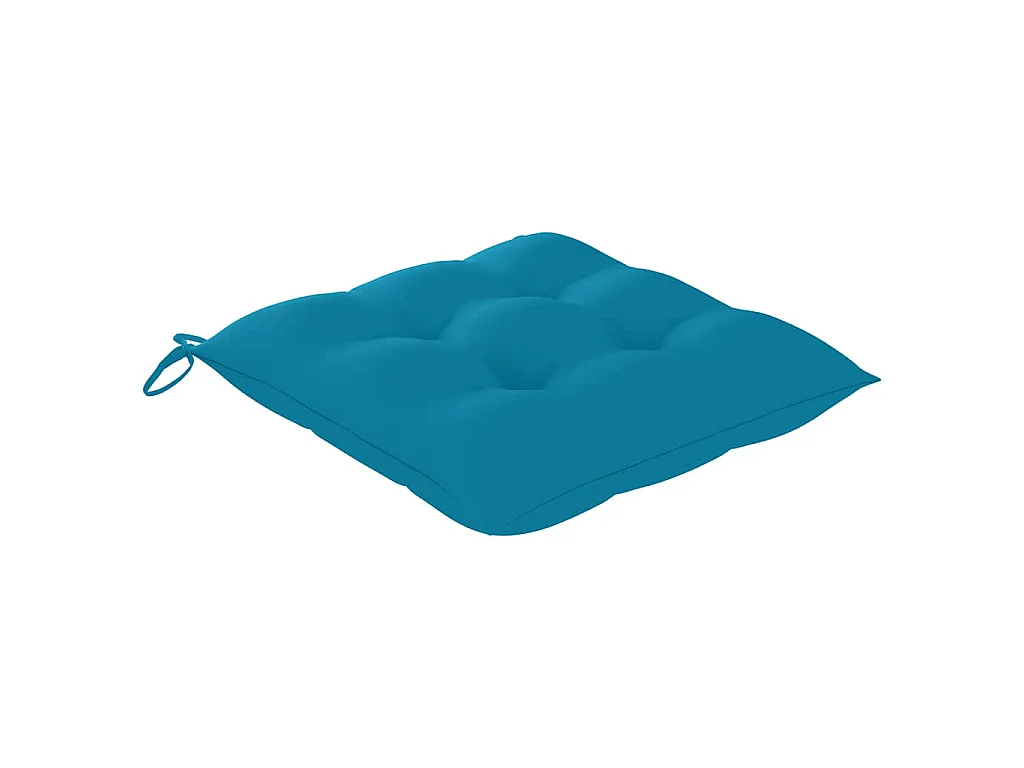 Chaises pliantes (lot de 2) avec coussins en bambou