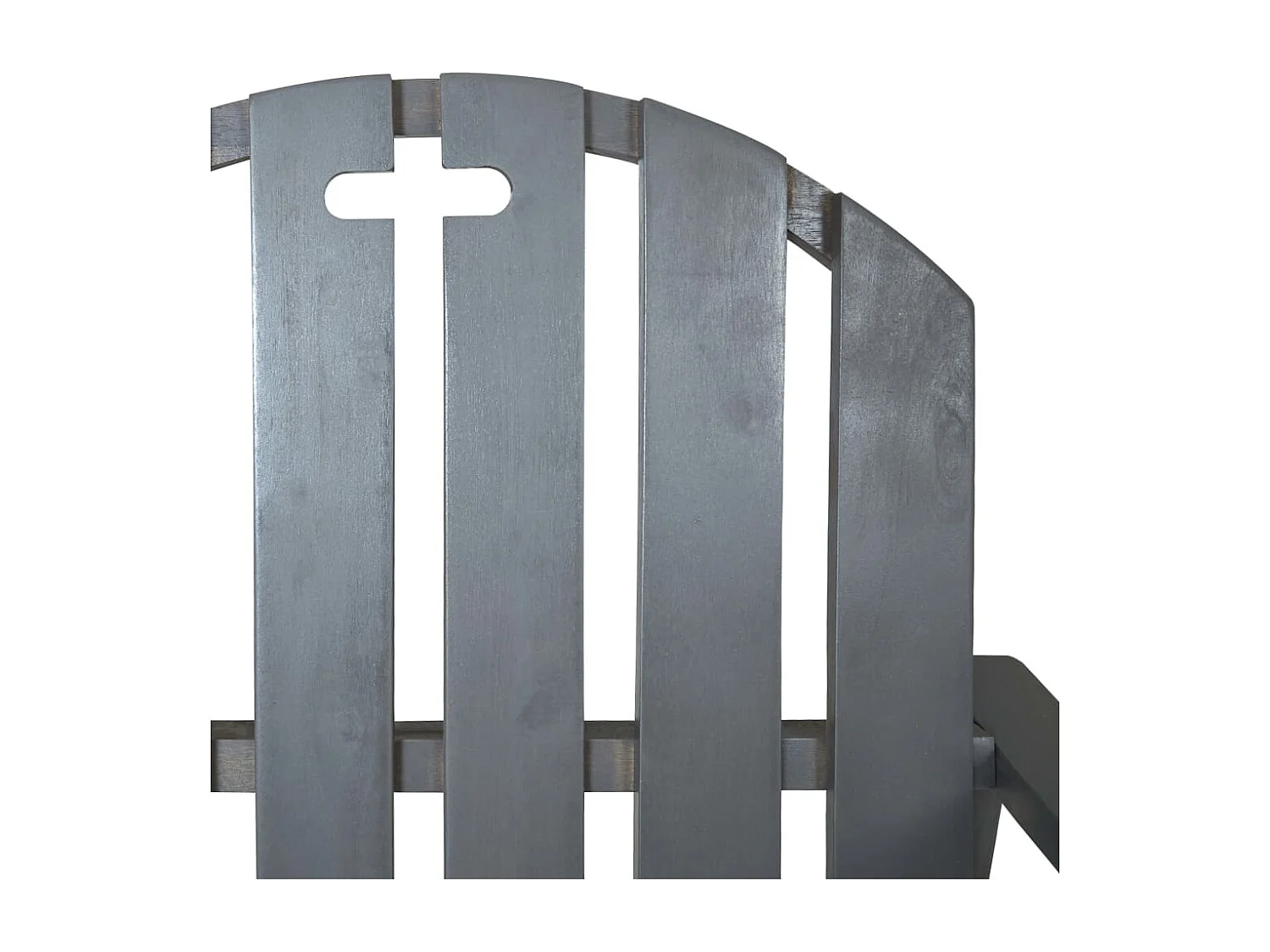 Garten-Armlehnstühle 2 Stk. Grau Massivholz Akazie