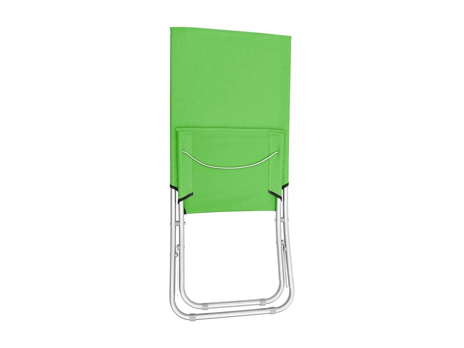 Chaises de plage pliables lot de 2 Vert Tissu