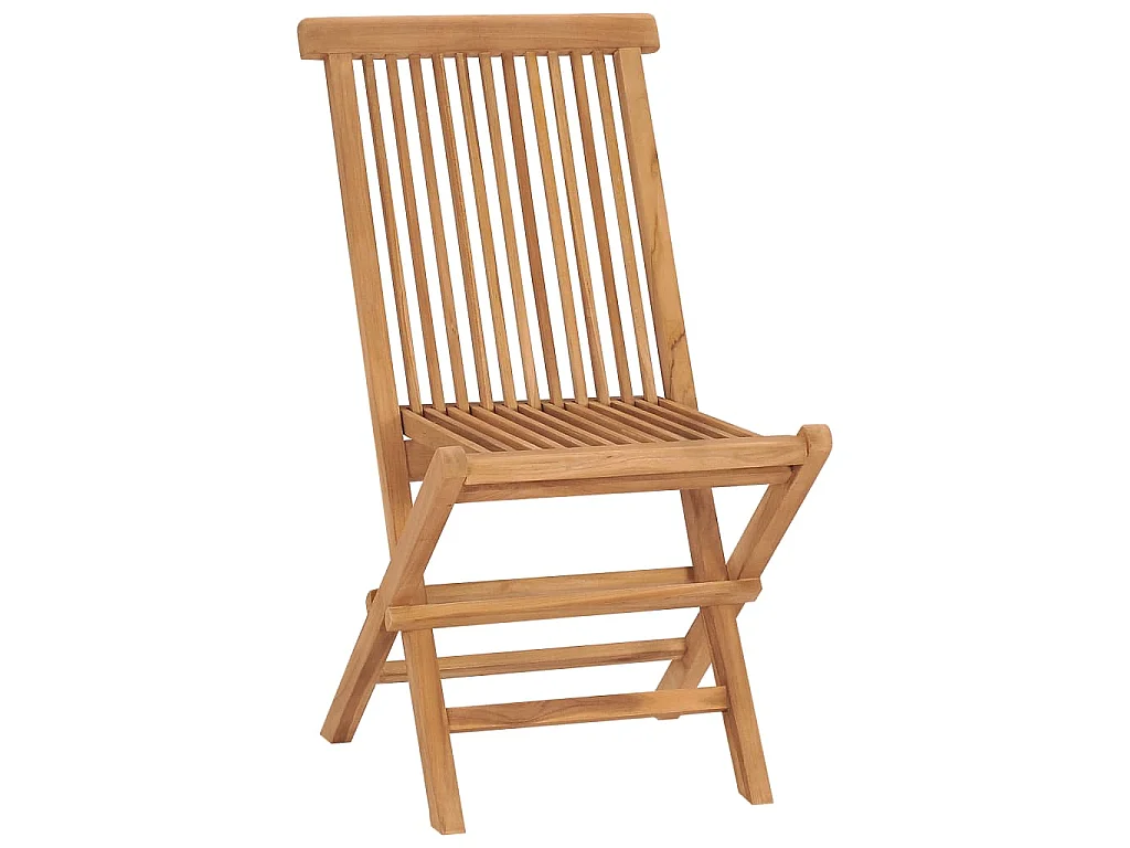 Tuinstoelen 6 st inklapbaar massief teakhout