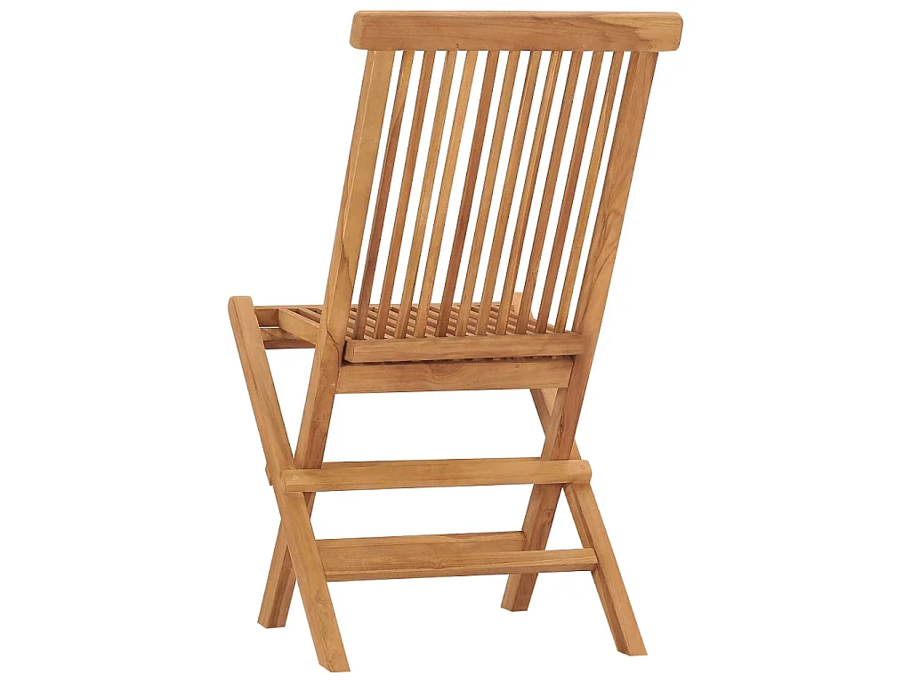 Tuinstoelen 6 st inklapbaar massief teakhout