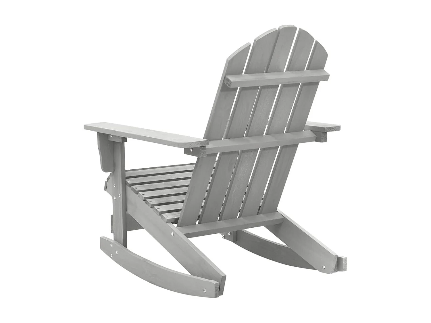 Chaise à bascule de jardin Bois Gris
