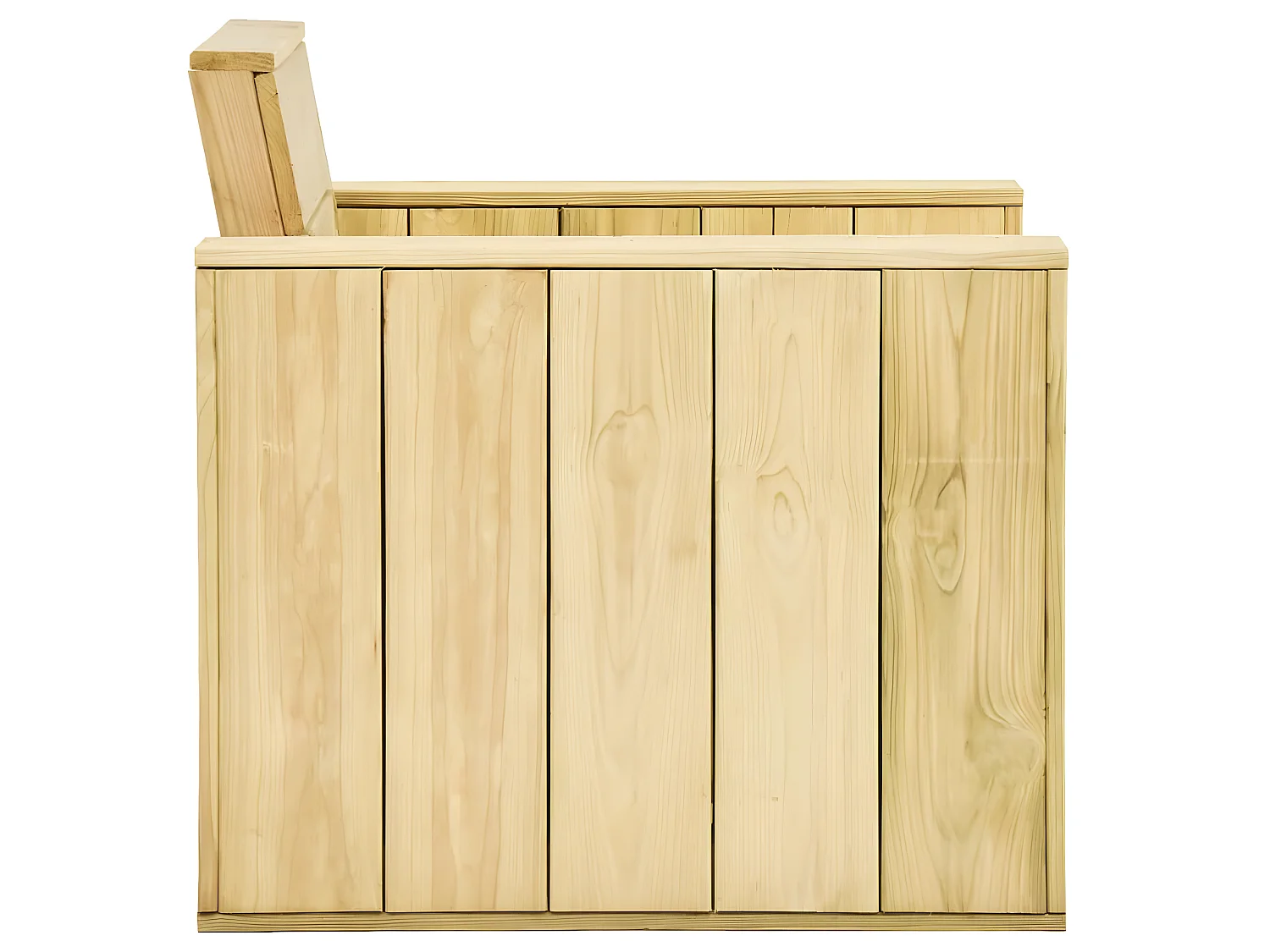 Chaises de jardin lot de 2 89x76x76 cm Bois de pin imprégné