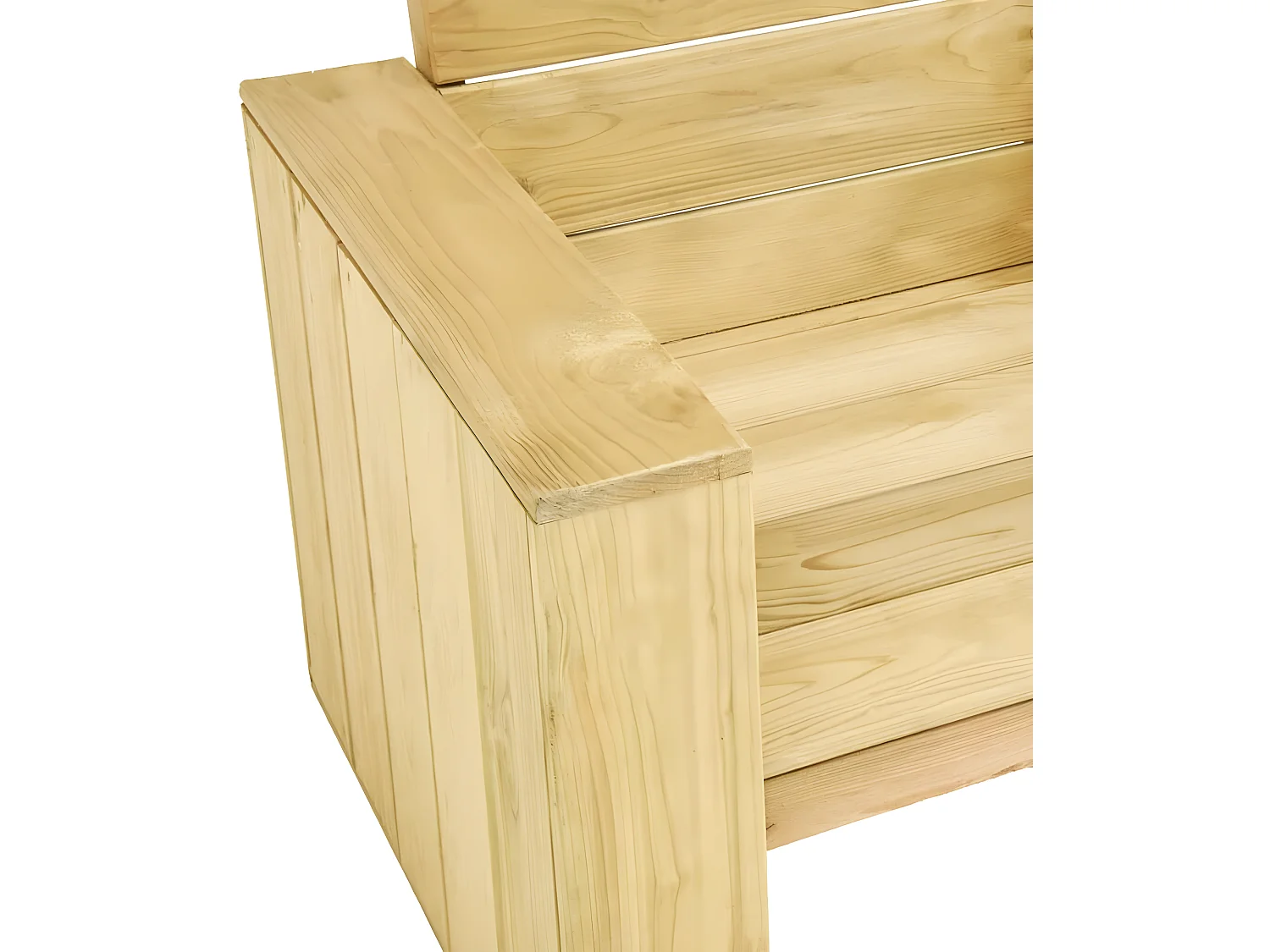 Chaises de jardin lot de 2 89x76x76 cm Bois de pin imprégné