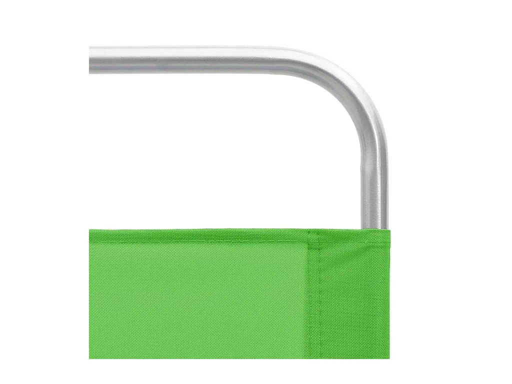 Klappbare Strandstühle 2 Stk. Grün Stoff