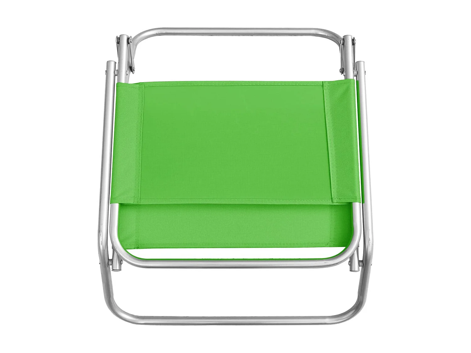 Chaises de plage pliables lot de 2 Vert Tissu