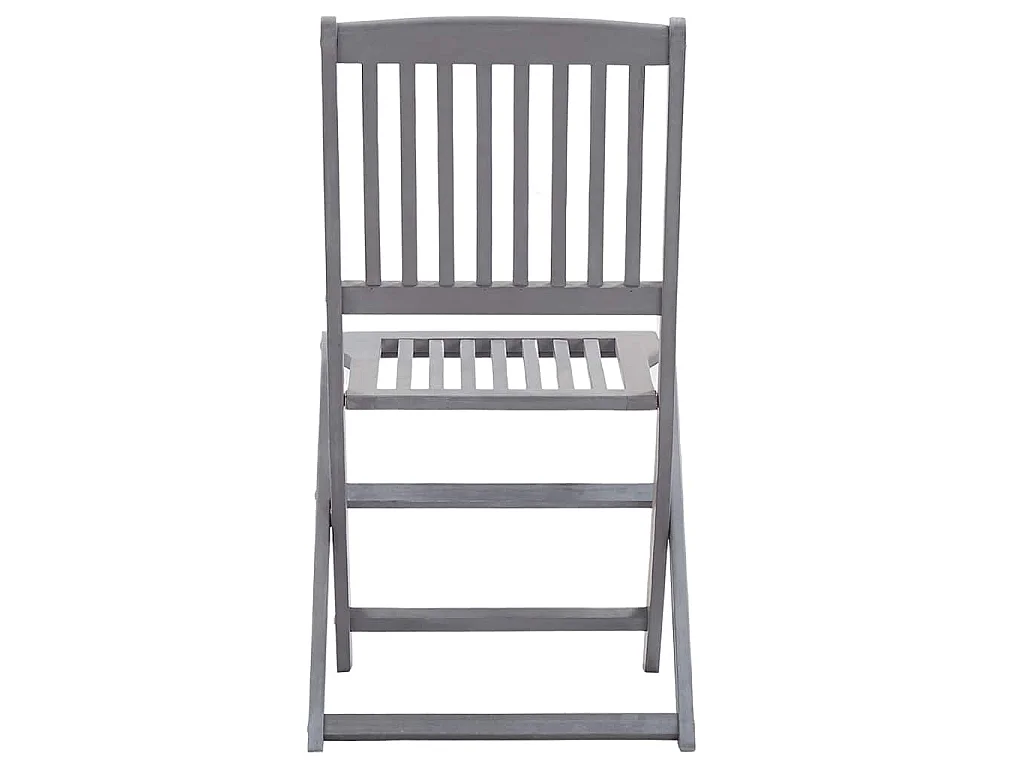 Chaises pliantes 4 pièces en bois d'acacia massif