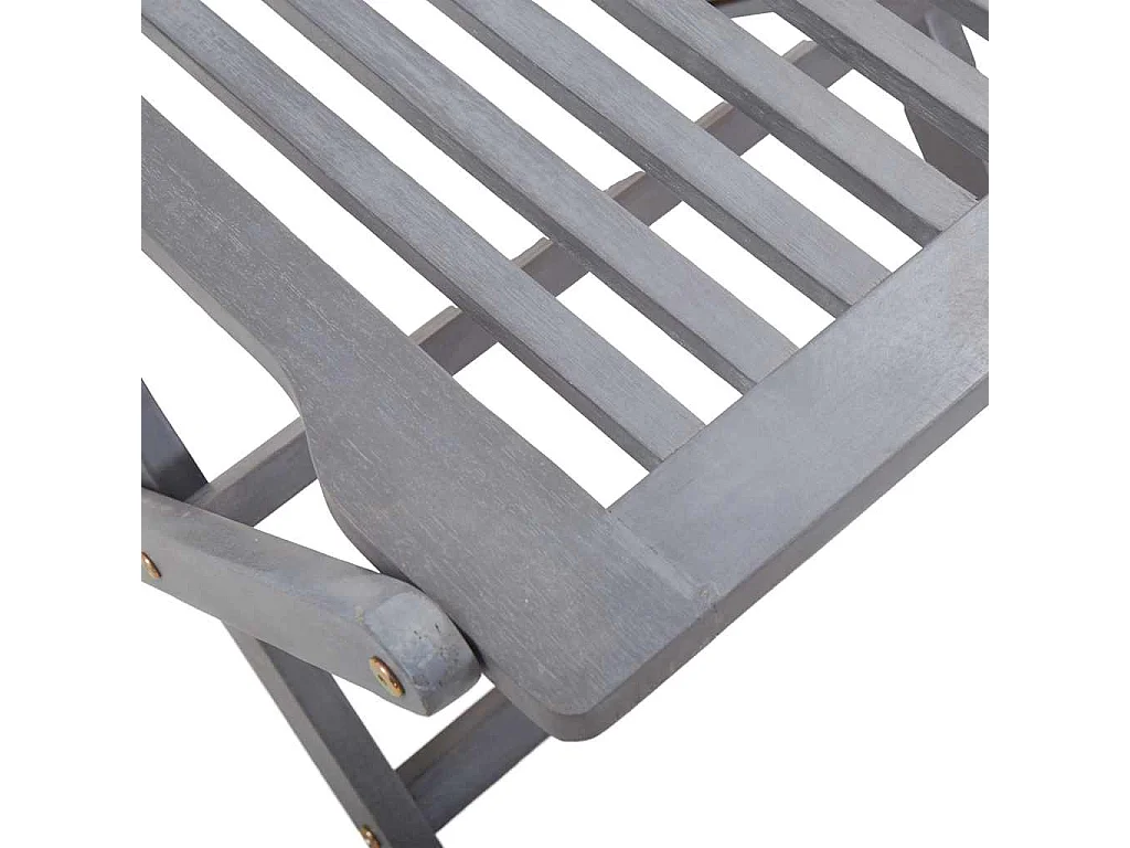 Chaises pliantes 4 pièces en bois d'acacia massif