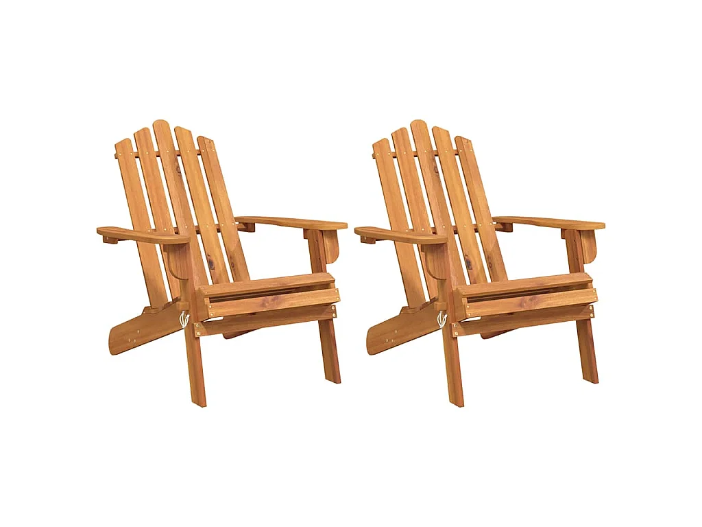 Tuinstoelen Adirondack 2 st massief acaciahout