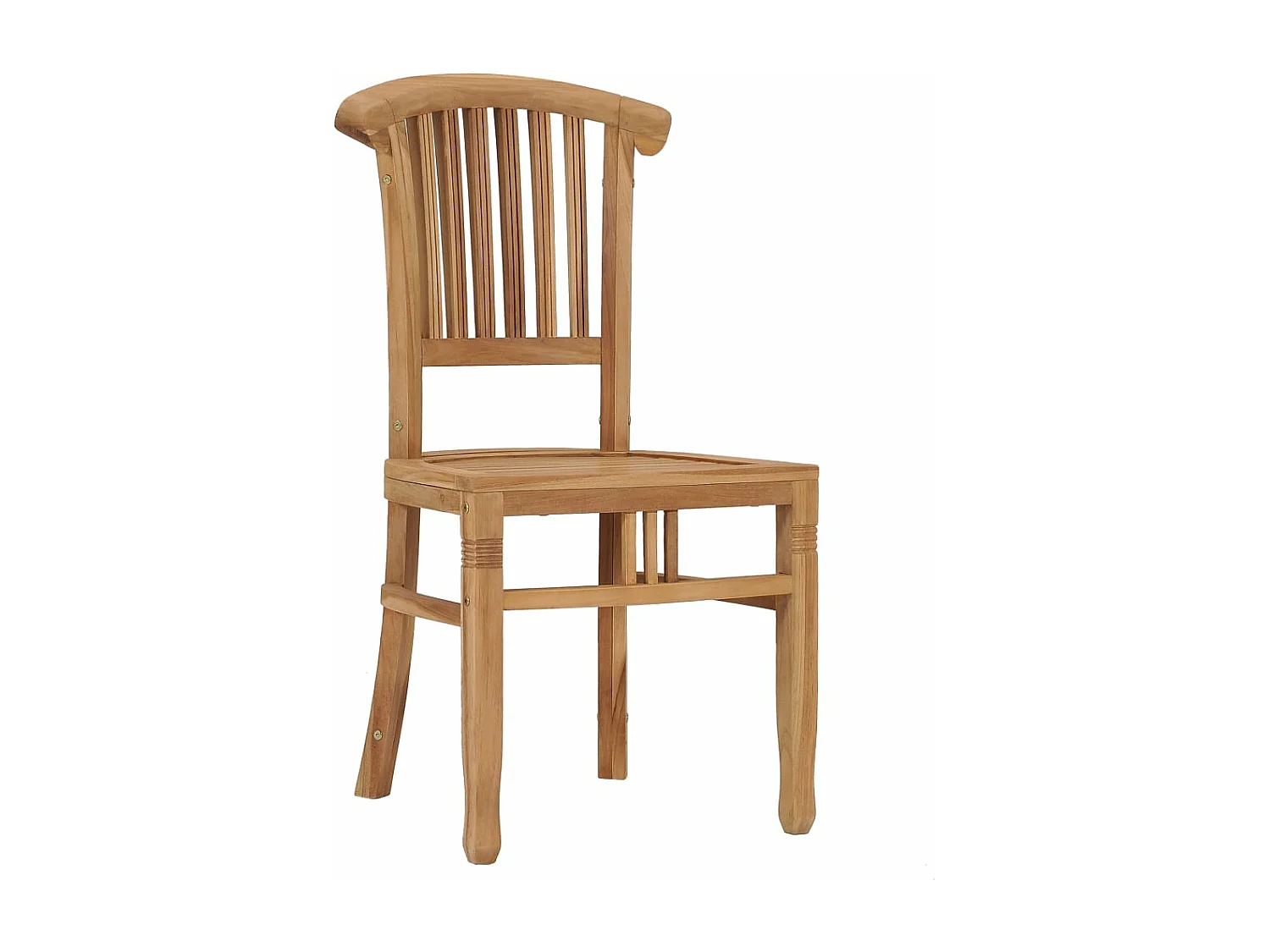 Sedie da Giardino 2 pz in Legno Massello di Teak