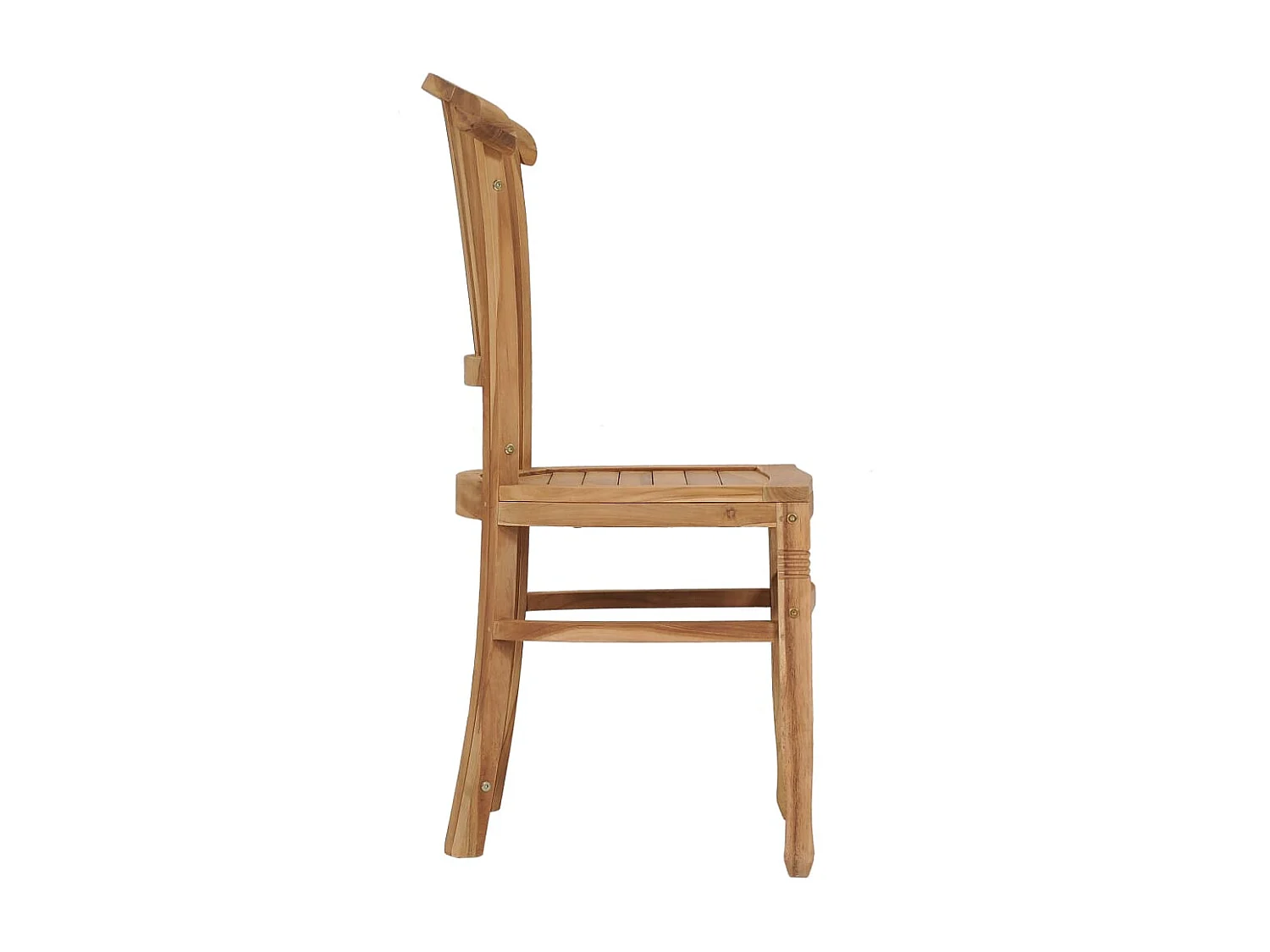 Sedie da Giardino 2 pz in Legno Massello di Teak