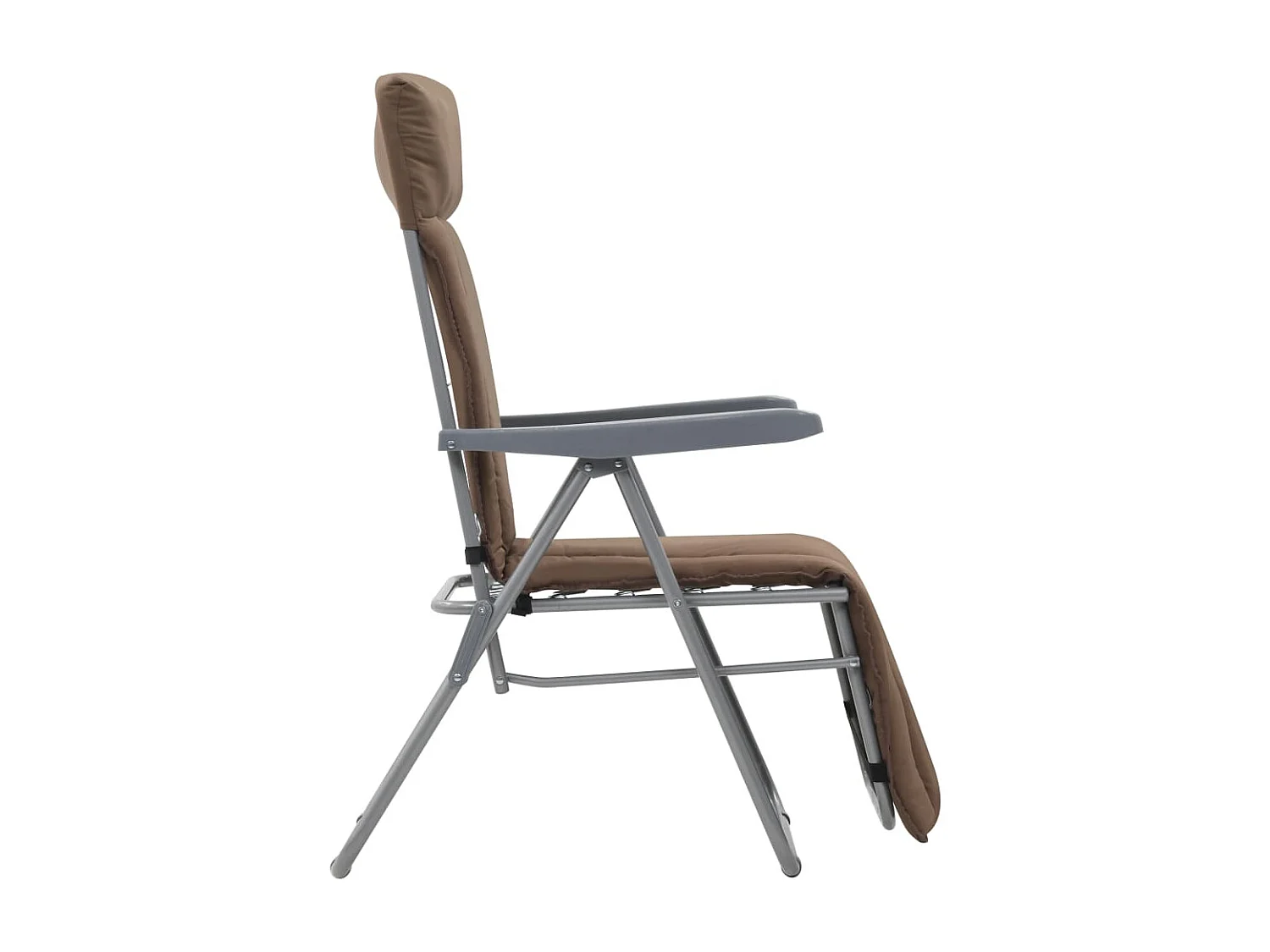 Klappbare Gartenstühle mit Auflagen 2 Stk. Braun