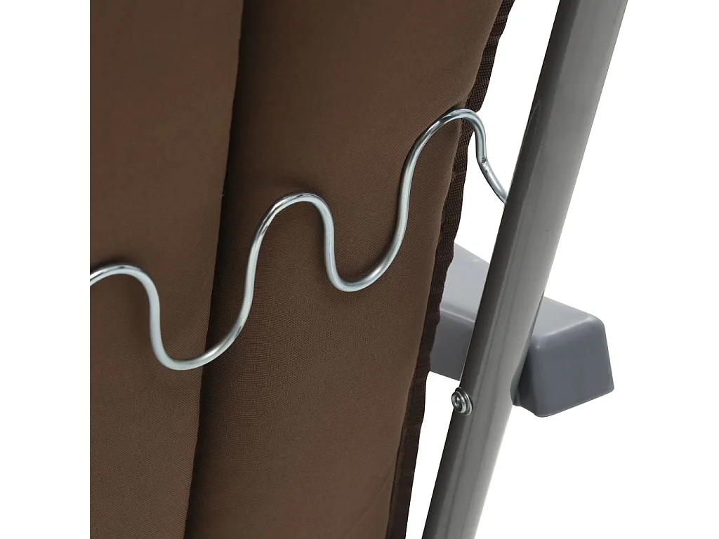 Klappbare Gartenstühle mit Auflagen 2 Stk. Braun