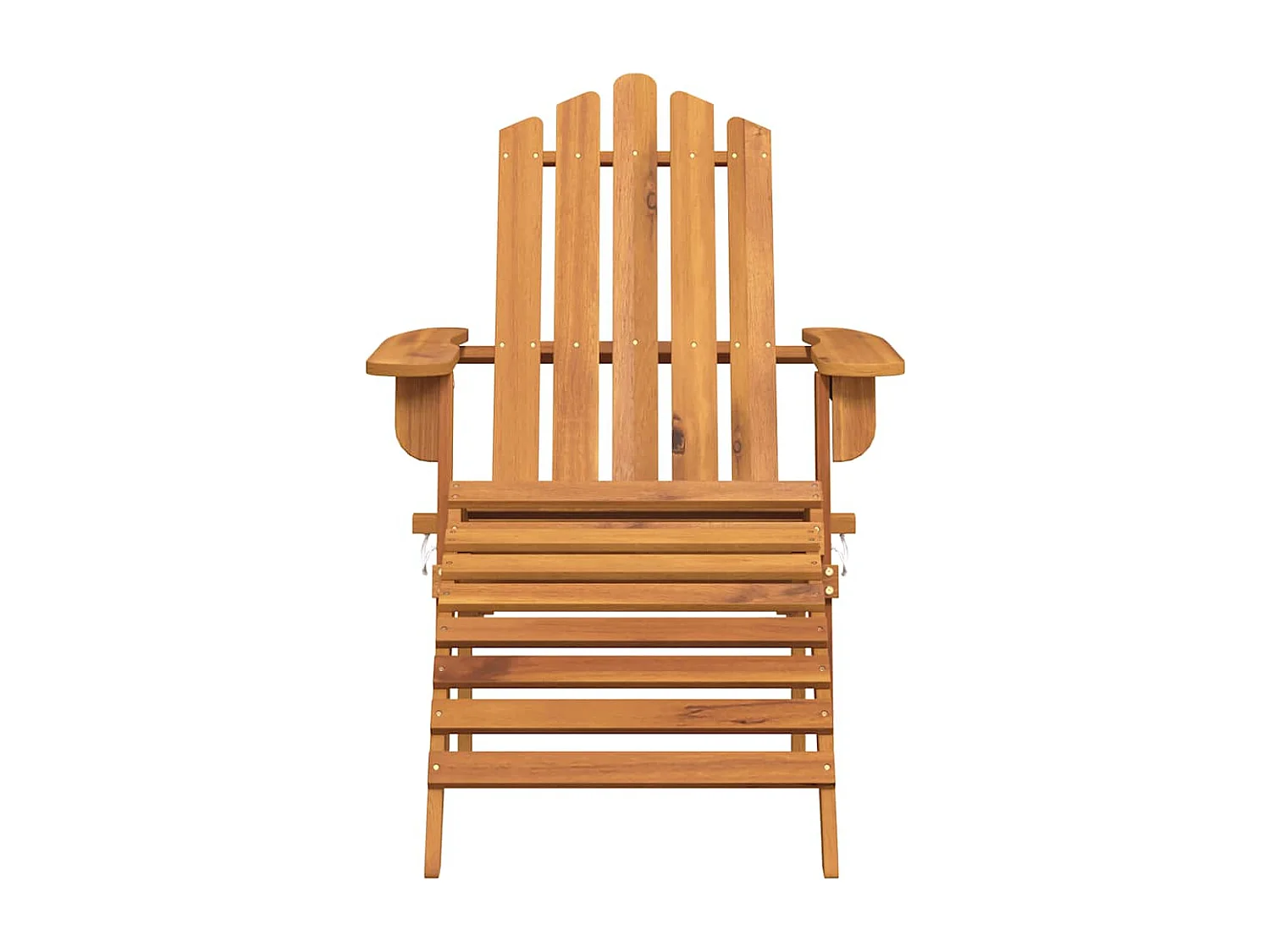 Chaises Adirondack de jardin repose-pieds lot de 2 Bois acacia