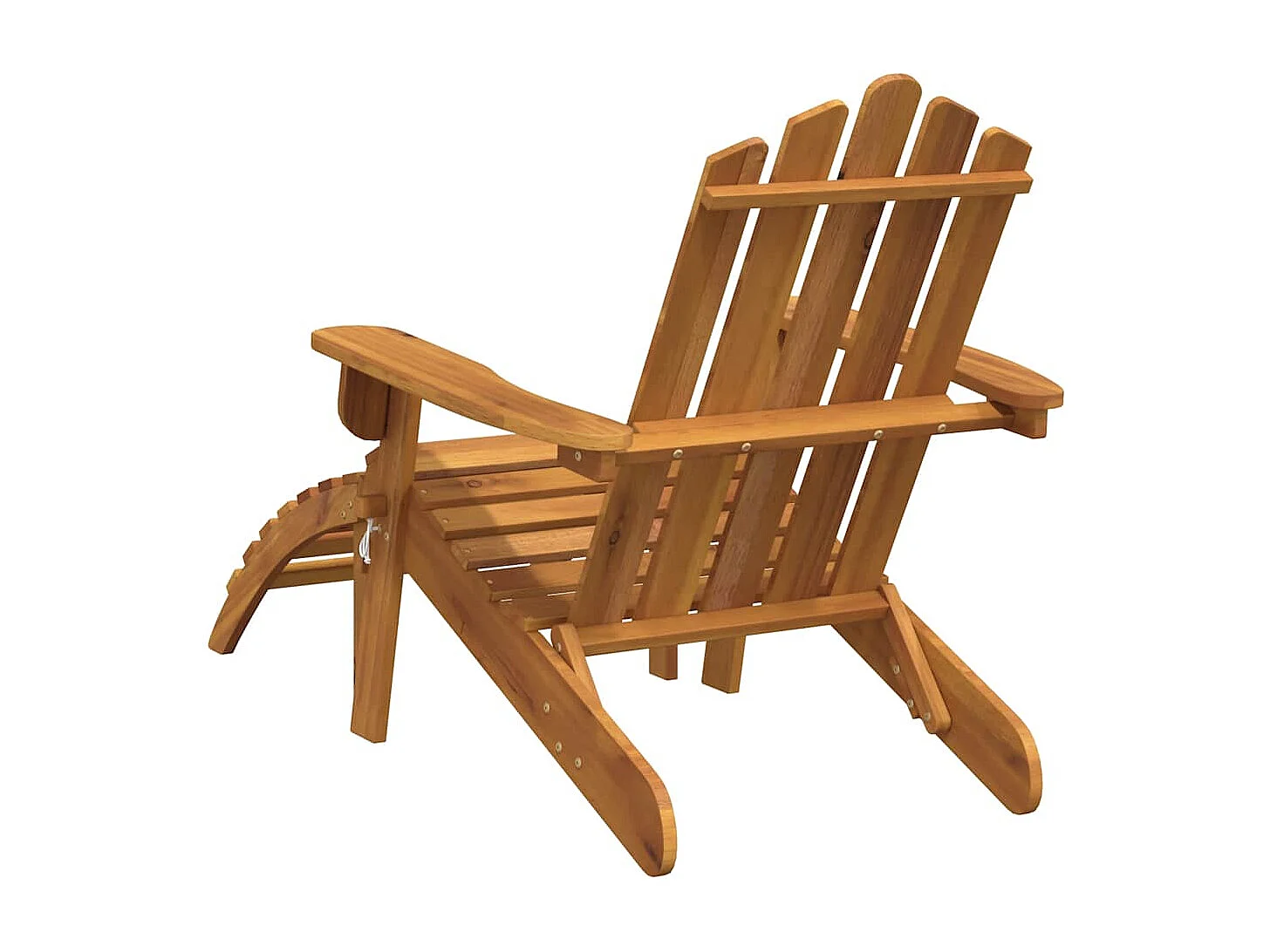 Chaises Adirondack de jardin repose-pieds lot de 2 Bois acacia