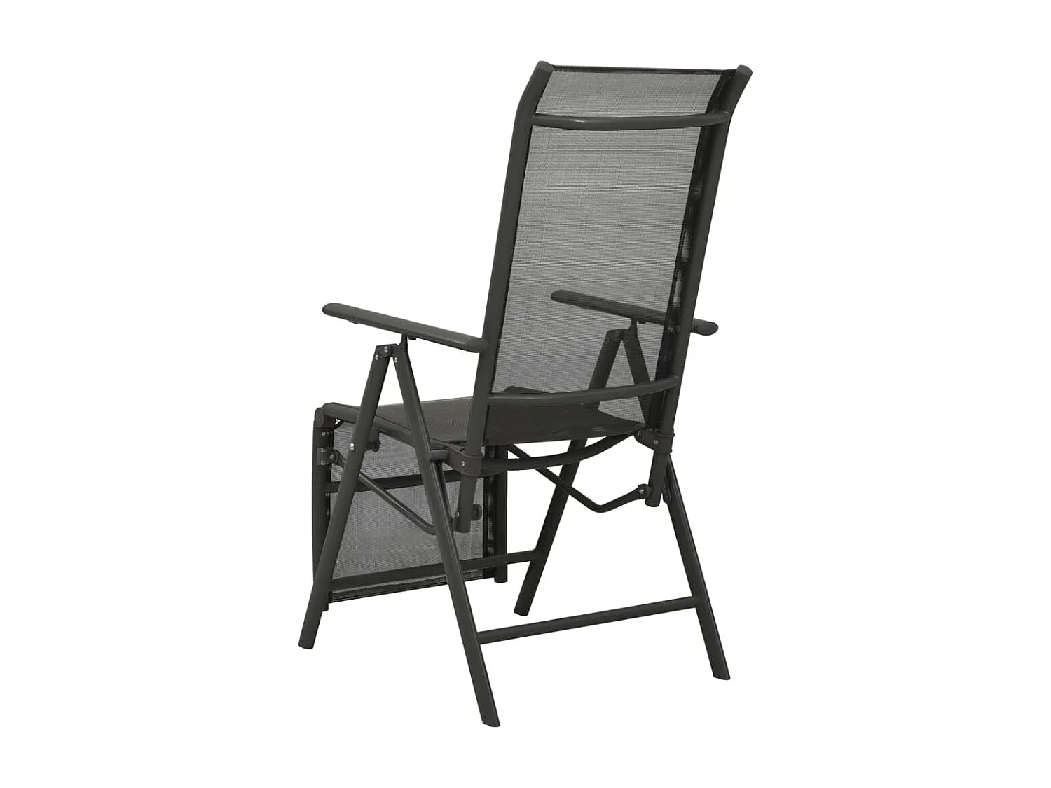 Chaises inclinables de jardin lot de 2 Textilène et aluminium
