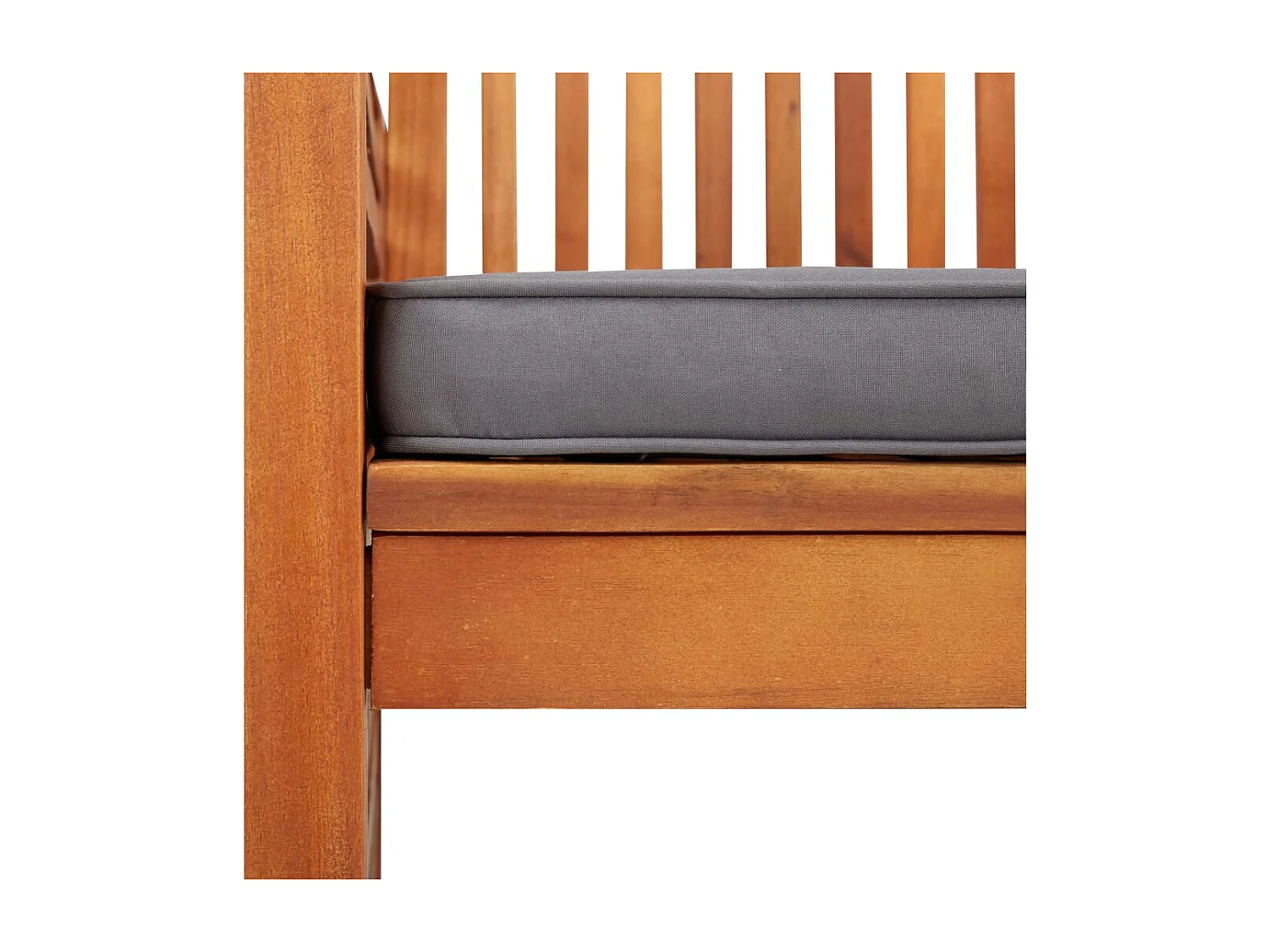 Chaise à dîner de jardin avec coussin Bois d'acacia massif