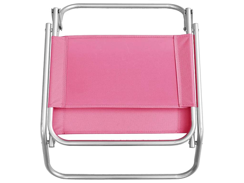 Klappbare Strandstühle 2 Stk. Rosa Stoff