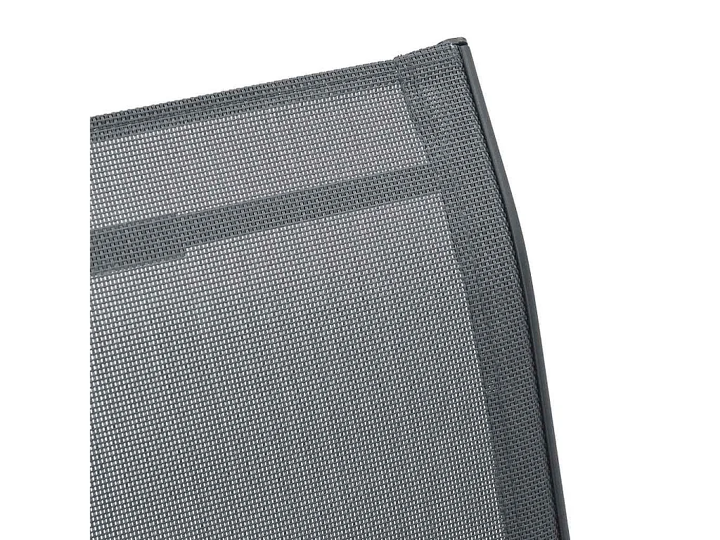 Chaises empilables de jardin lot de 6 Gris Tissu textilène
