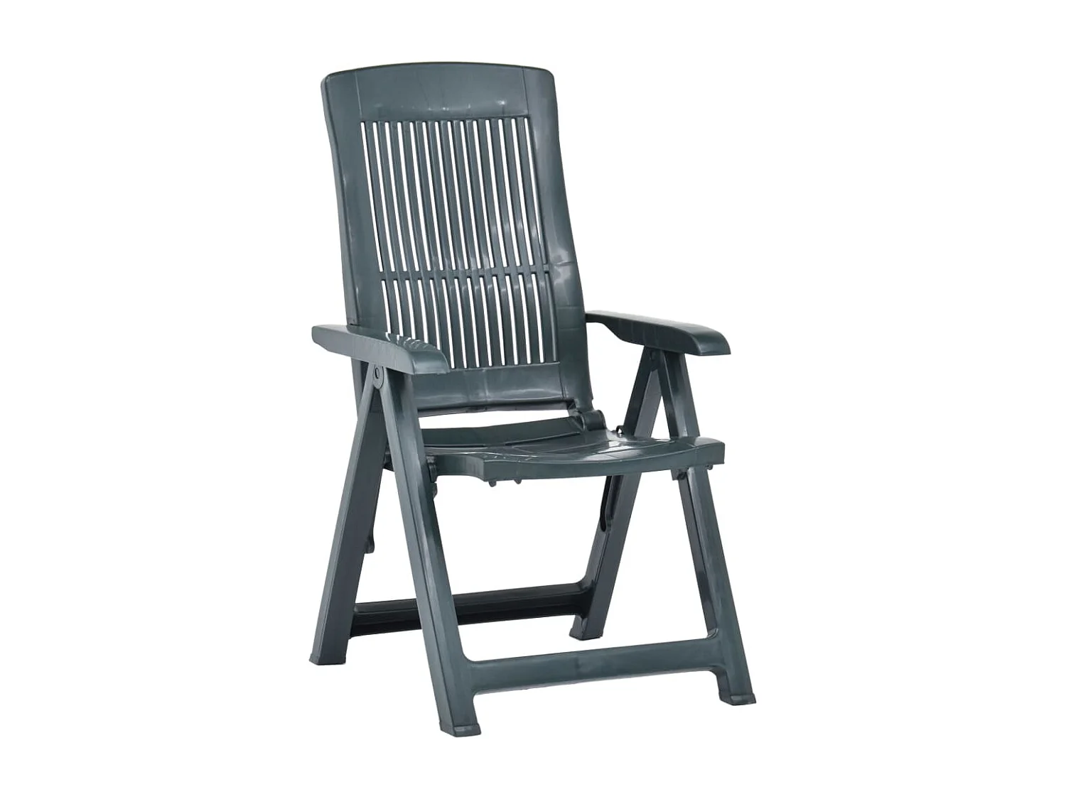 Chaises inclinables de jardin lot de 2 Plastique Vert
