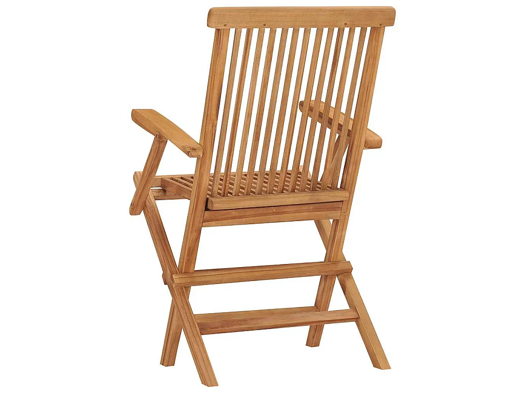 Sedie pieghevoli, 6 pezzi, in legno massello di teak