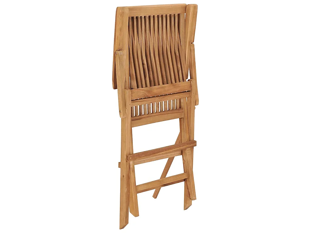 Sedie pieghevoli, 6 pezzi, in legno massello di teak